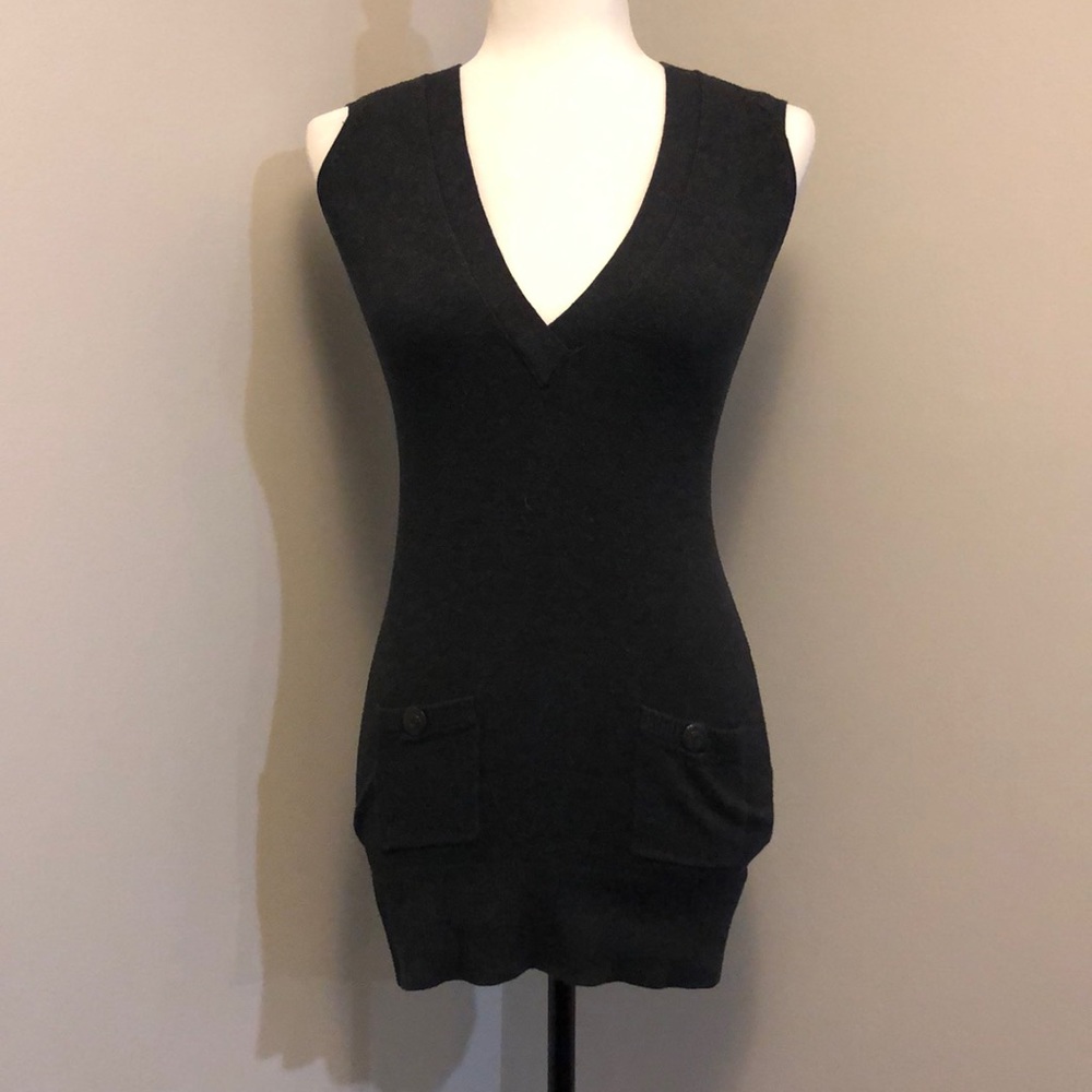 Guess V-Neck Tunic Grey XS